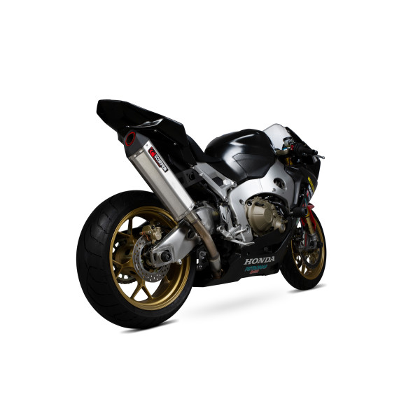 Scorpion Exhaust Honda CBR1000RR Fireblade 2017 - 2019 Serket Track Slip-on Brushed Stainless Steel Sleeve